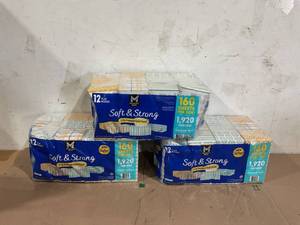 LOT OF 3 Member�s Mark 2-Ply Facial Tissues, Flat Boxes 160 tissuesbox, 12 boxes