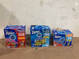 LOT OF 3 Ziploc Bags