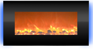 Northwest Electric Fireplace-Wall Mounted with 13 Backlight Colors Adjustable Heat and Remote Control