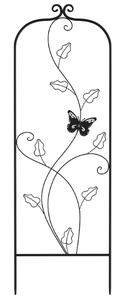 Pure Garden Black Garden Trellis-for Climbing Plants-46-Inch