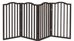 LOT OF 2 PETMAKER 4-Panel Indoor Foldable Pet Gate, Brown