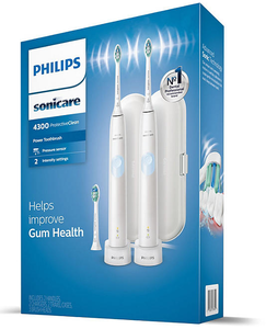 2pk Philips Sonicare Protectiveclean 4300 Rechargeable Toothbrush