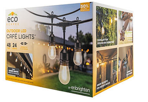 EcoScapes Outdoor LED Caf Lights (24 Bulbs, 48 Feet)