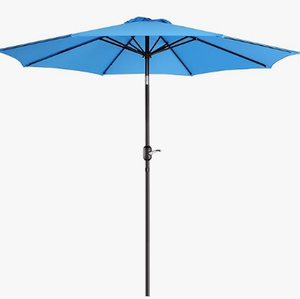 Pure Garden 9-Foot Outdoor Patio Umbrella Blue