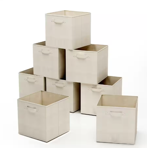 LOT OF 2 Sets Cube Storage Organizer - Collapsible Fabric Containers for Home or Office