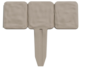 LOT OF 7 Pure Garden 10-Piece-Set of Decorative Flower Bed Edging for Landscaping � 8-Foot Stone Border � Interlocking Outdoor Lawn Stakes Putty