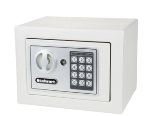 STALWART Digital Security Safe Box for Valuables Compact Steel Lock