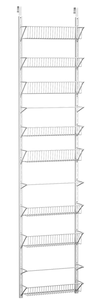Over the Door Organizer - 8-Tier Hanging Wall Rack for Bathroom or Kitchen Organization