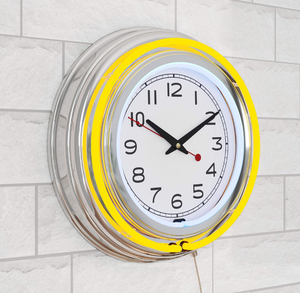 Trademark Gameroom Lavish Home Retro Neon Wall Clock