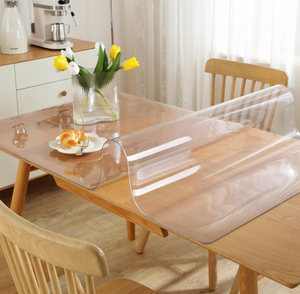 OstepDecor Clear Table Protector, Clear Table Cover Protector, 1.5mm Thick Plastic Table Cover Clear Table Pad