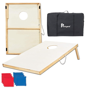 Pointyard Outdoor Cornhole Set, Regulation Cornhole Outdoor Games Set