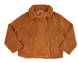 XXL GAP Womens Double Breasted Look Casual Ultra-Soft Sherpa Jacket