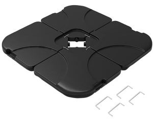4PCS Pure Garden Umbrella Stand � 220 Lb. Capacity, Fillable Weighted Cantilever and Offset Umbrella Base