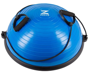 ZELUS Balance Ball Trainer with Resistance Bands and Foot Pump