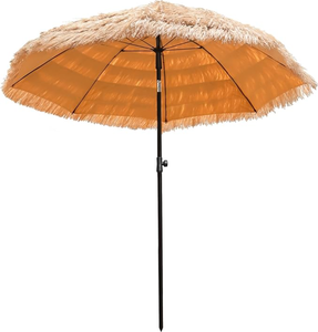 Tiki Umbrella Outdoor Patio Umbrellas with Tilt Hawaiian Tropical Palapa Beach Umbrella