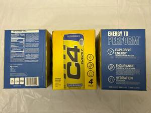 lot 419 image: 3x 4 Packs C4 Energy Drink 12oz Cans Best by 022024