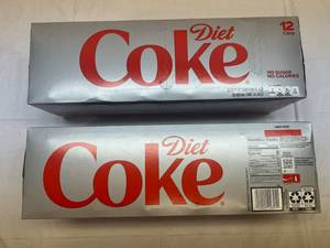 lot 319 image: 2x 1-12oz Cans Diet Coke