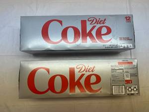 lot 321 image: 2x 1-12oz Cans Diet Coke