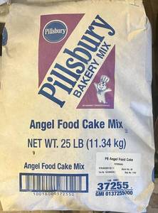 lot 502 image: 25lbs Pillburys Angel Food Cake Mix Best by 06122024