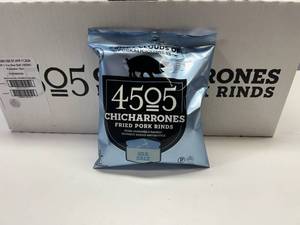 lot 281 image: II. 12x 1.1oz Chicharrones Fried Pork Rinds-Sea Salt Best by 04112024