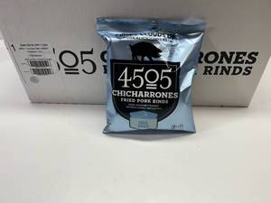 lot 282 image: II. 12x 1.1oz Chicharrones Fried Pork Rinds-Sea Salt Best by 04112024