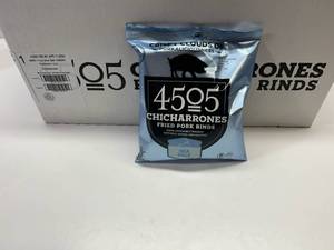 lot 283 image: II. 12x 1.1oz Chicharrones Fried Pork Rinds-Sea Salt Best by 04112024