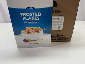 lot 257 image: 12x 7 oz Pampa Frosted Flakes