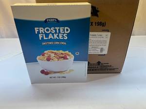 lot 260 image: 12x 7 oz Pampa Frosted Flakes
