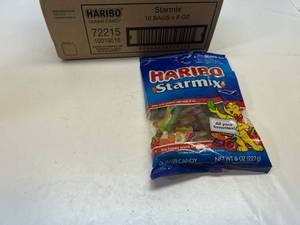 lot 276 image: JJ. 10x 8oz Haribo Starmix Gummi Candy Best by 042024