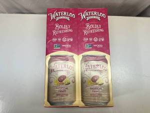 lot 485 image: 2x 12-12oz Cans Waterloo-Tropical Fruit