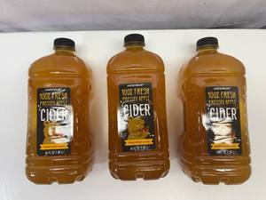 lot 299 image: 3x 64oz Honeycrisp Apple Cider