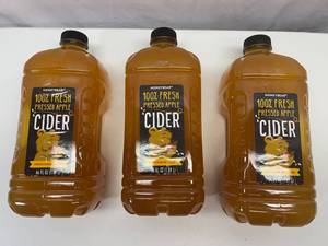 lot 302 image: 3x 64oz Honeycrisp Apple Cider