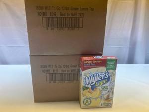 lot 408 image: SS.24x 8ct Wylers Singles to Go-Ginger Lemon Ice Tea Best by 032023