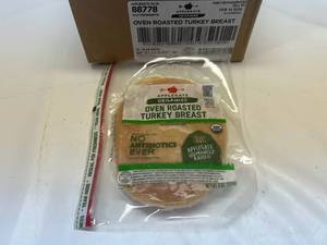 lot 339 image: D. 12x 6oz Applegate Organics Oven Roasted Turkey Breast Best by 02142024