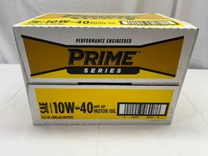 lot 247 image: 12x 1qt Prime Series 10w-40 Motor Oil
