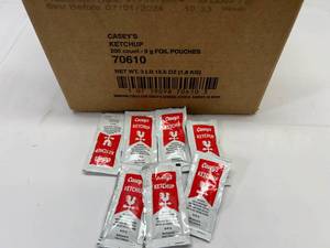 lot 377 image: 2x 200 Pouches Ketchup