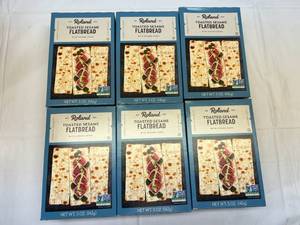 lot 33 image: MM. 6x 5oz Roland Toasted Sesame Flatbread Crackers