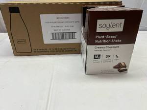 lot 54 image: MM. 3x 4 packs 11oz Soylent Nutrition Shake-Creamy Chocolate Best by 07102024