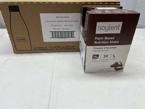 lot 56 image: MM. 3x 4 packs 11oz Soylent Nutrition Shake-Creamy Chocolate Best by 07102024
