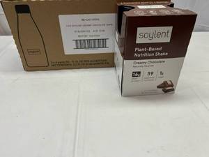 lot 58 image: MM. 3x 4 packs 11oz Soylent Nutrition Shake-Creamy Chocolate Best by 07102024