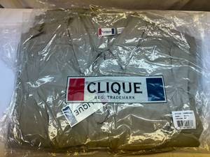 lot 105 image: SSS. 5x Clique KhakiTan XL Long Sleeve Shirt