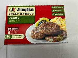 lot 153 image: A. 24ct Jimmy Dean Turkey Sausage Patties