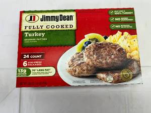 lot 154 image: A. 24ct Jimmy Dean Turkey Sausage Patties