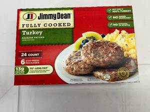 lot 157 image: A. 24ct Jimmy Dean Turkey Sausage Patties