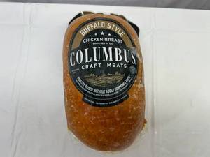 lot 172 image: E. 5lbs Buffalo Style Boneless Chicken Breast-Columbus Craft Meats