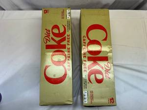 lot 200 image: 2x 12-12oz Cans Caffeine Free Diet Coke