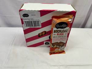 lot 207 image: II. 12x 6.4oz Rock Lea Road Milk Chocolate Block Best by 02032024