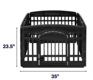 lot 108 image: 4 Panel Dog Playpen With Door