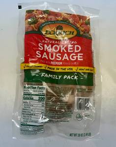 lot 384 image: G. Eckrich Smoked Sausage-2.44lb Family Pack Best by 02132024