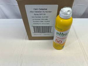 lot 450 image: 6x Alba Hawaiian Sunscreen Spray 50 SPF